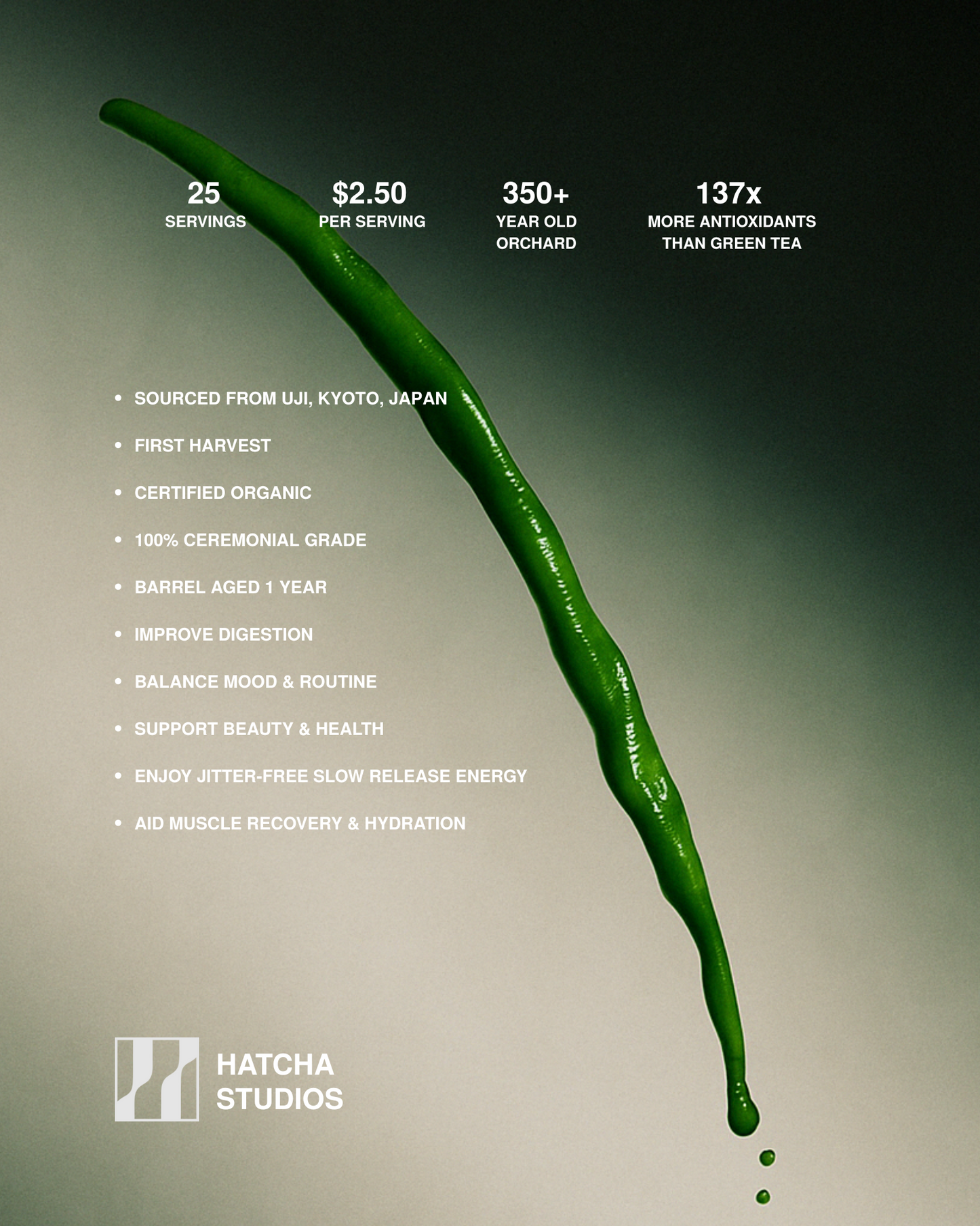 Hatcha Studios Ceremonial Grade Organic Matcha - First Harvest [Limited Edition]